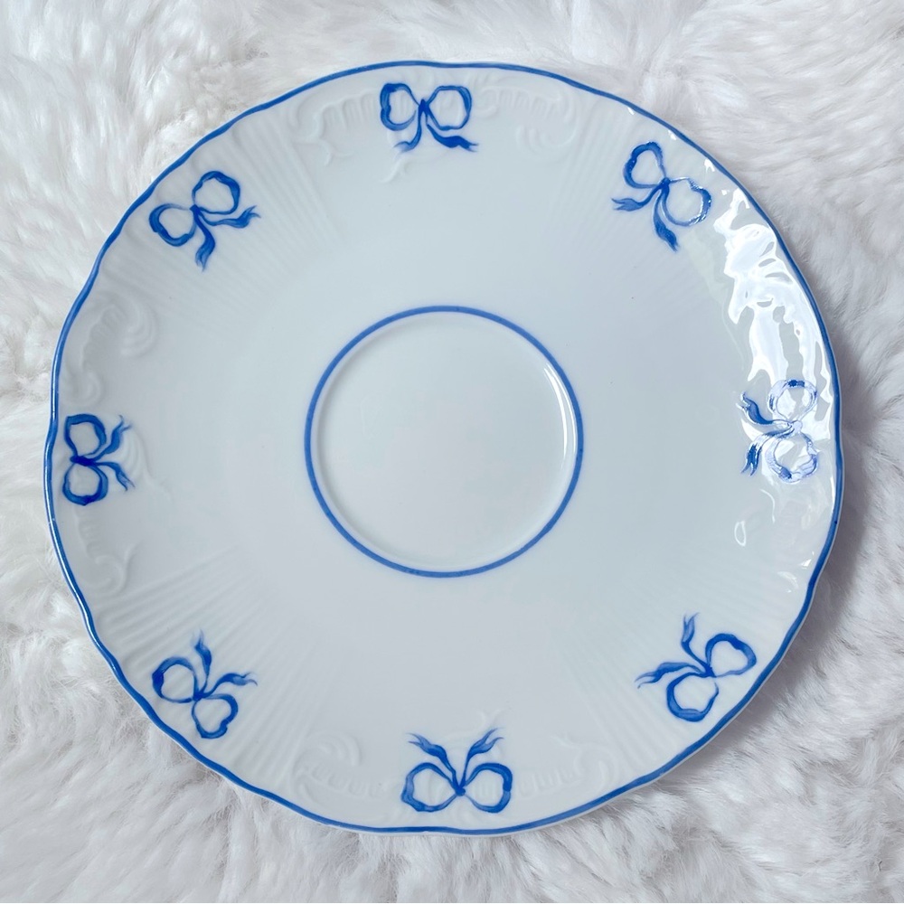 Ruban Blue by Vista Alegre Portugal Fine Porcelain Saucer